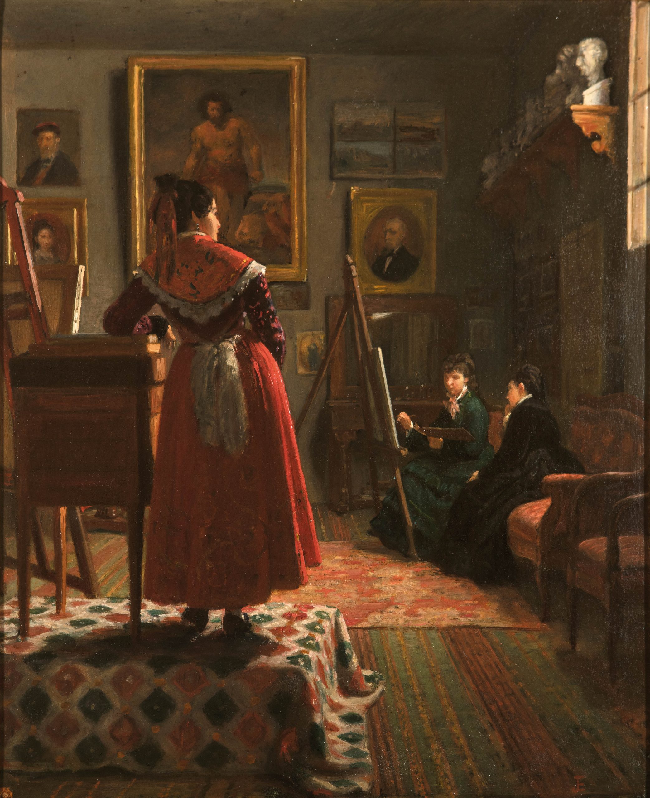 15-Interior-de-un-taller-Joaquin-Espalter-y-Rull-1809-1880-Oleo-sobre-lienzo-h.-1875-–-1880-Madrid-Museo-Nacional-del-Romanticismo-scaled